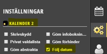 Bild på "Följ datum".